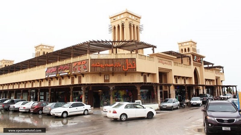 ورودی بازار نخل درگهان قشم